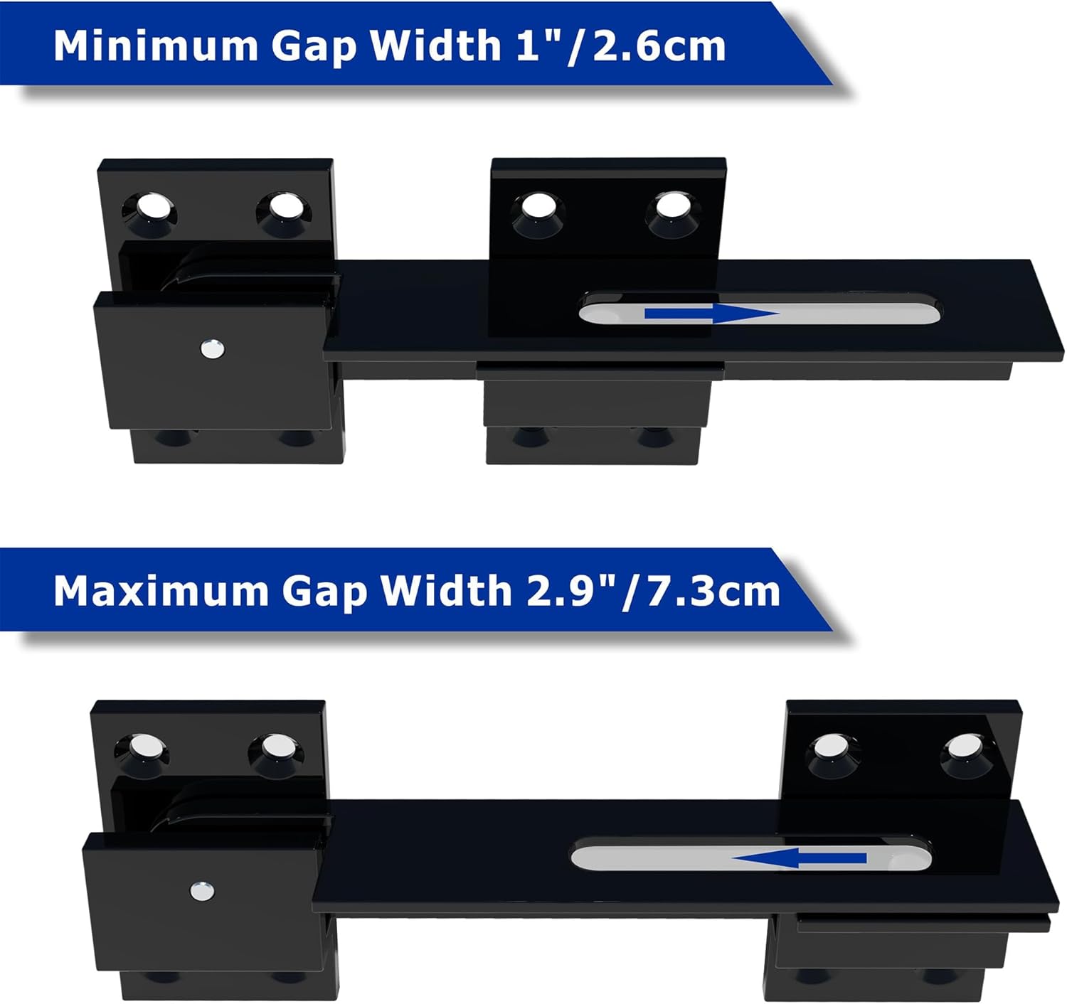 6" Aluminum Alloy Flip Gate Latch Lock with Padlock Hole for Wooden Fence, Barn Door, Shed, Yard, Cabinet - Outdoor Gate Safety Latch