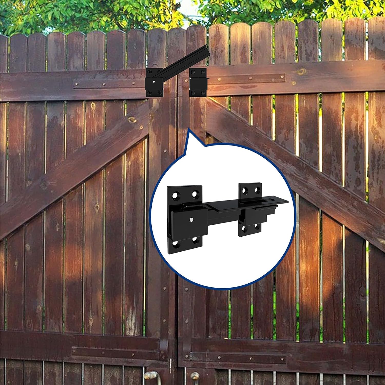 6" Aluminum Alloy Flip Gate Latch Lock with Padlock Hole for Wooden Fence, Barn Door, Shed, Yard, Cabinet - Outdoor Gate Safety Latch