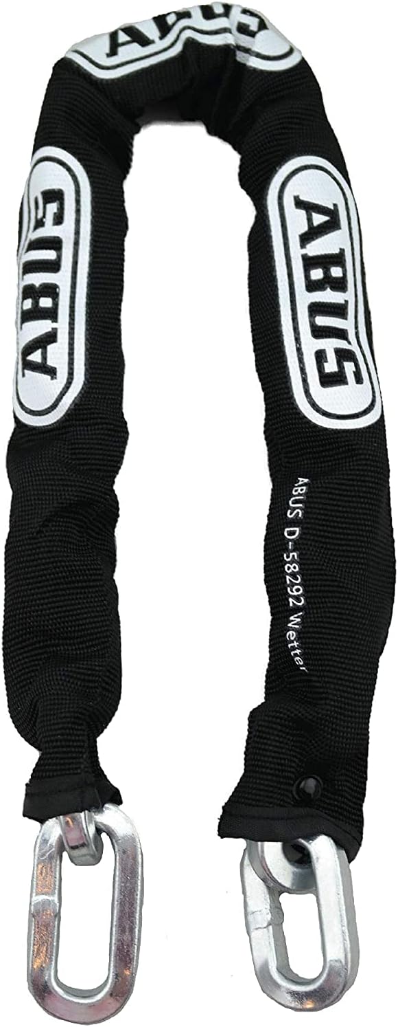 6 Foot ABUS Hardened Steel Square Security Chain for Bikes with Discus Padlock - Ideal for Bikes, Containers, Trailers