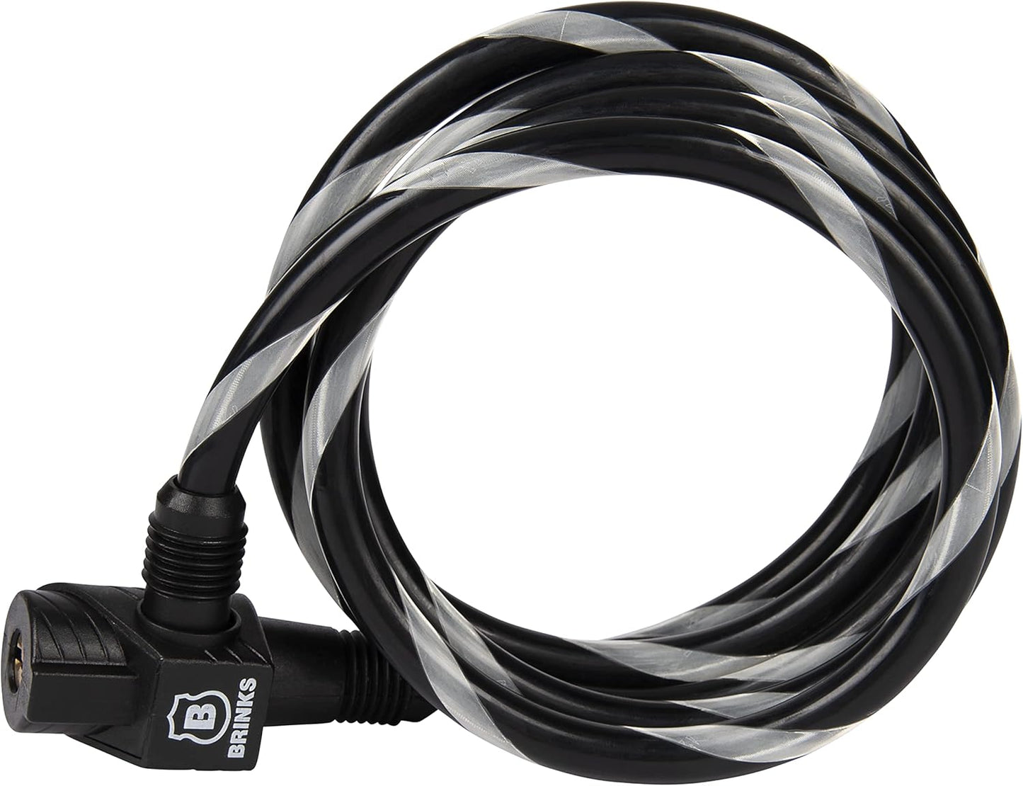 6-Foot Heavy Duty Flexible Steel Loop Cable with Keyed Locking Mechanism and Corrosion-Resistant Vinyl Wrap by BRINKS