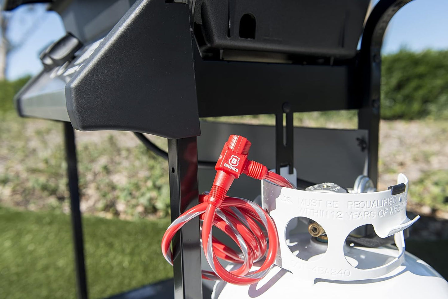 6-Foot Heavy Duty Flexible Steel Loop Cable with Keyed Locking Mechanism and Corrosion-Resistant Vinyl Wrap by BRINKS