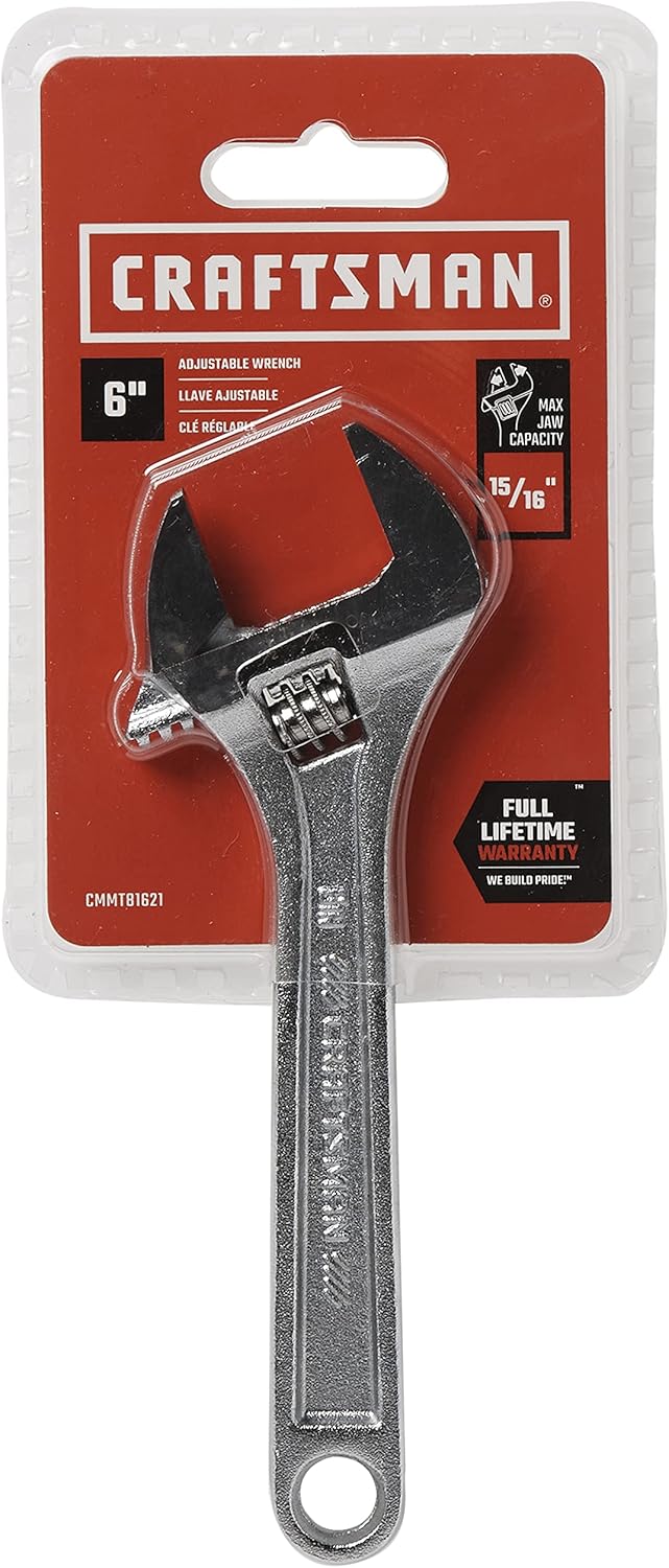 6-Inch Adjustable Wrench by CRAFTSMAN - Model CMMT81621