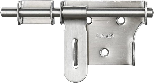 6 Inch Thickening Stainless Steel Sliding Bolt Gate Latch with Padlock Hole - Brushed Finish - WildKart