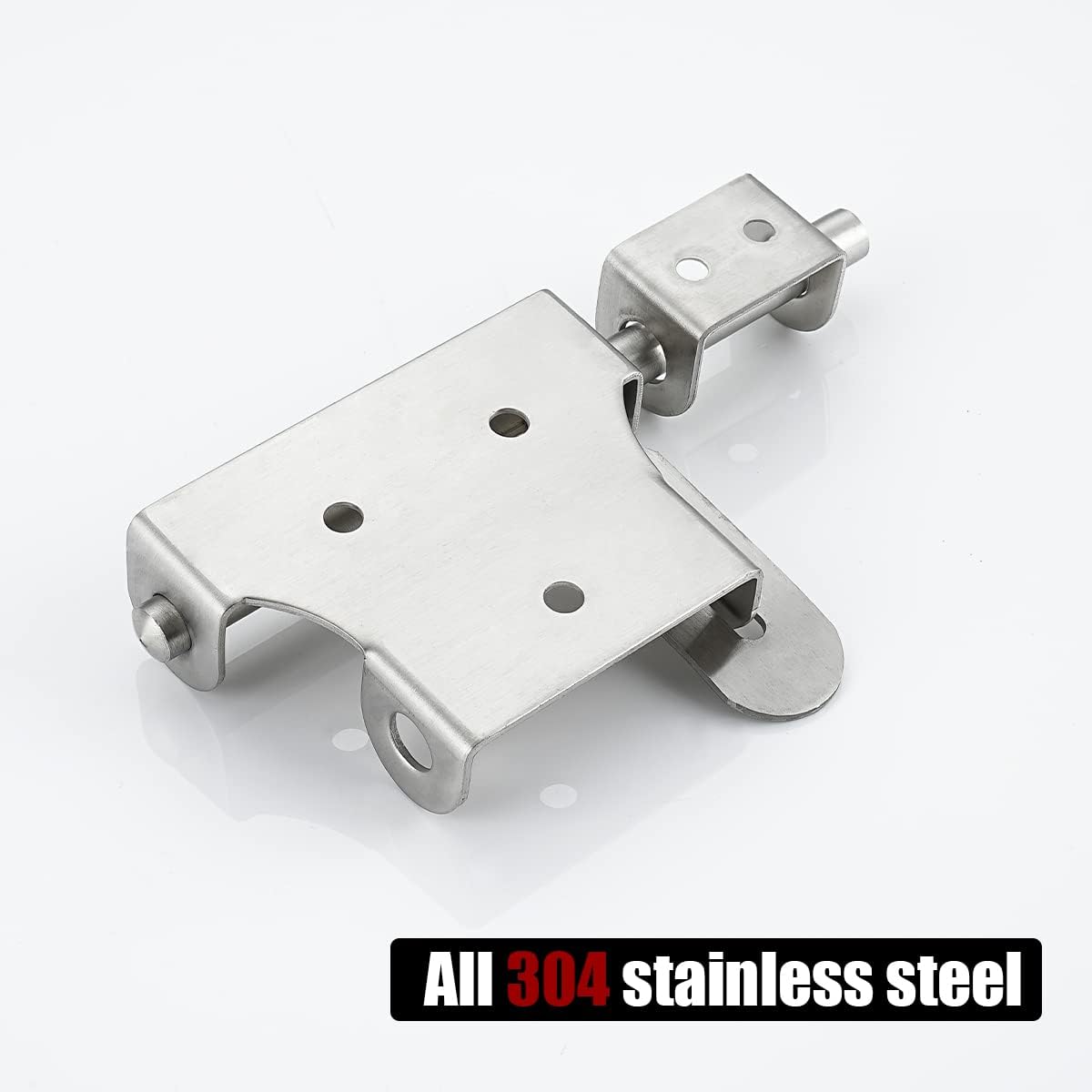 6 Inch Thickening Stainless Steel Sliding Bolt Gate Latch with Padlock Hole - Brushed Finish - WildKart