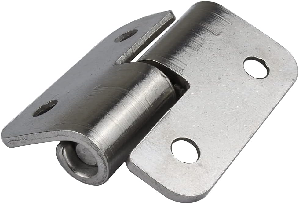 6 Pack 1.5" Small Slip Joint Flag Hinges, Detachable Door Hinges, Stainless Steel - Right Handed