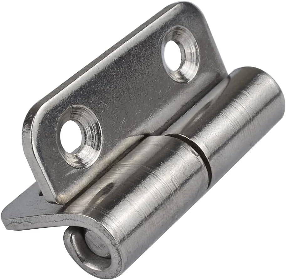 6 Pack 1.5" Small Slip Joint Flag Hinges, Detachable Door Hinges, Stainless Steel - Right Handed