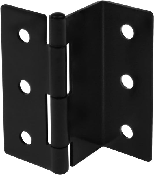 6 Pack 3" Half-Surface Chest Hinges in Black for 1" Thick Doors - Max Load 66lb