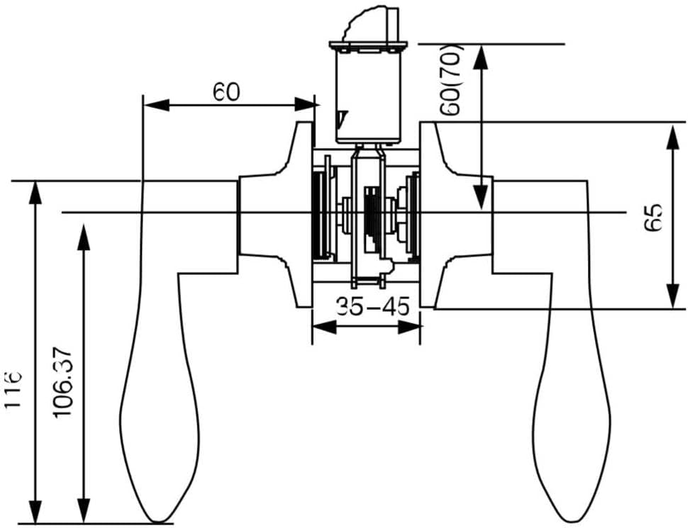 6-Pack Design House 190777 Stratford Satin Nickel Universal Passage Hall/Closet Door Lever