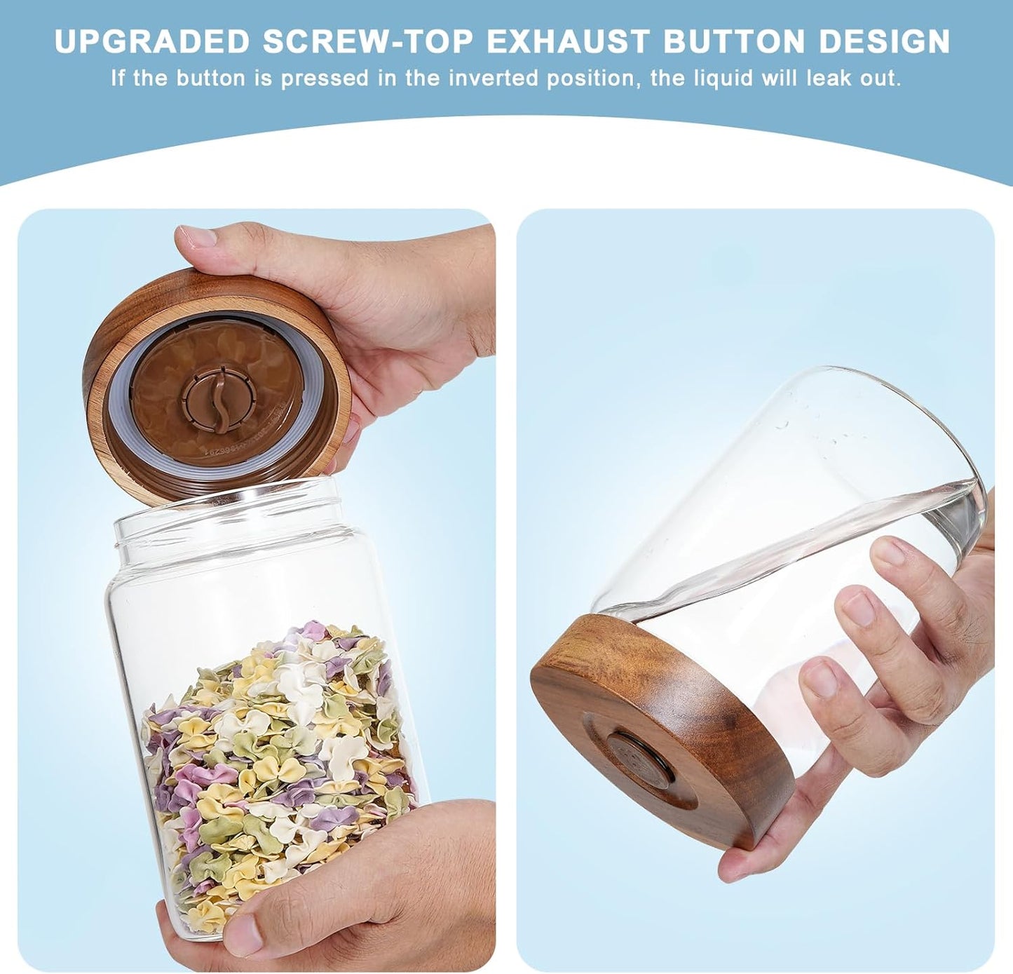 6 Pack Foyofly Wide Mouth Glass Jars with Lids for Fermenting and Preserving (30oz/900ml) - Airtight Canning Jars