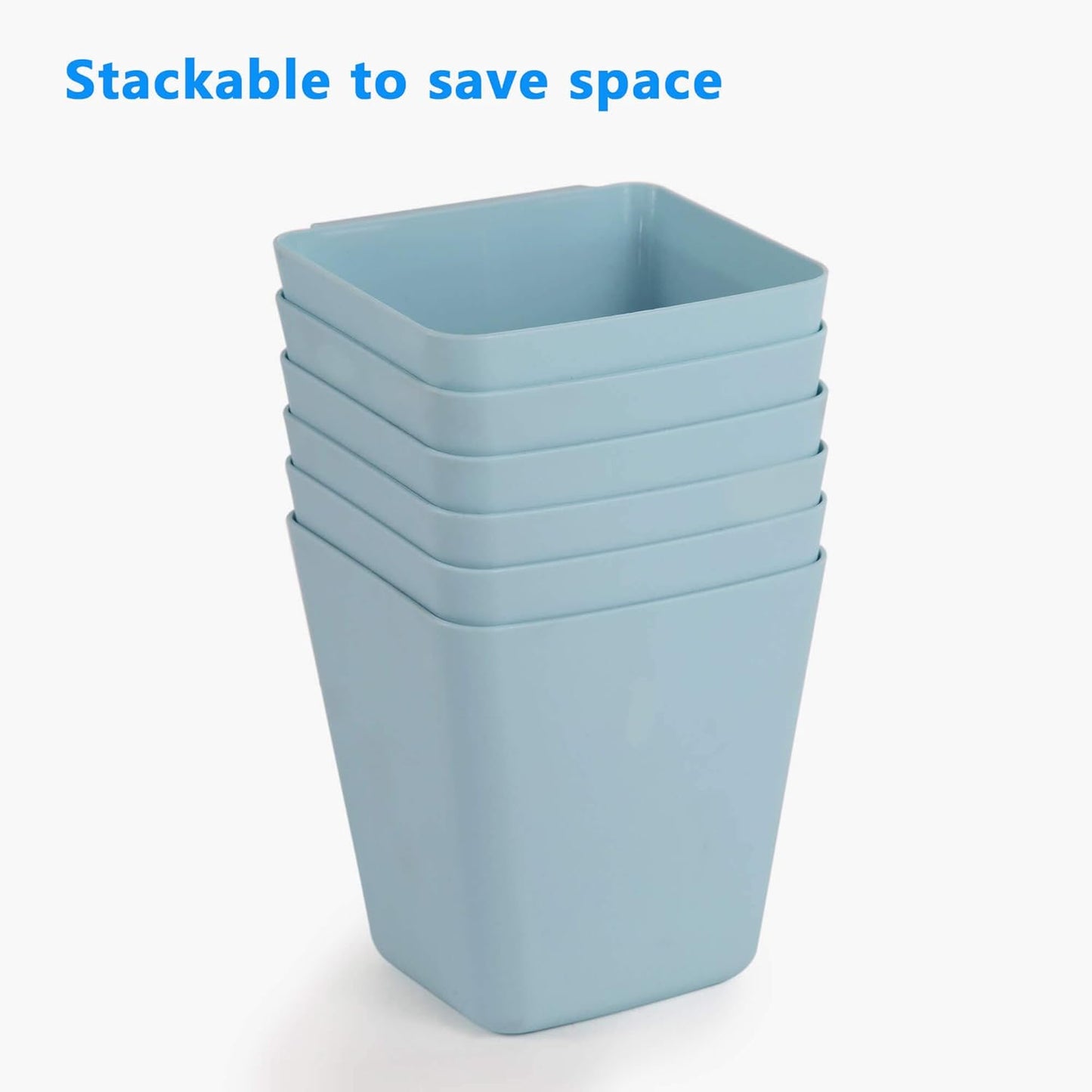 6 Pack Large Pegboard Bins with Hooks for Tool Organization by FRIMOONY