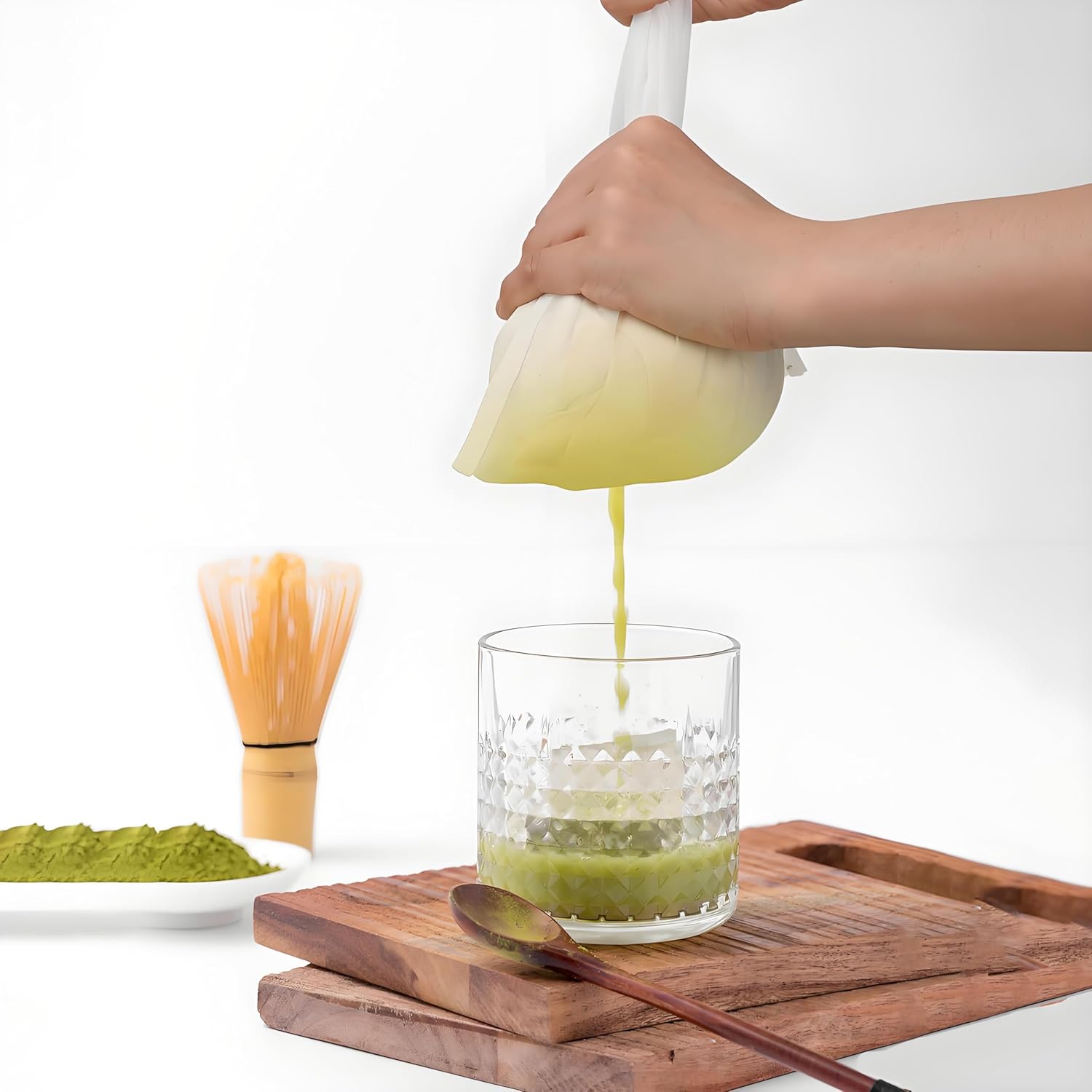 6-Pack Nylon Muslin Cloths for Straining, 8"x12" Food Grade Cheese Cloths for Cooking and Nut Milk Bag Straining - Unbleached Muslin Strainer Cloths for Yogurt and Milk Making