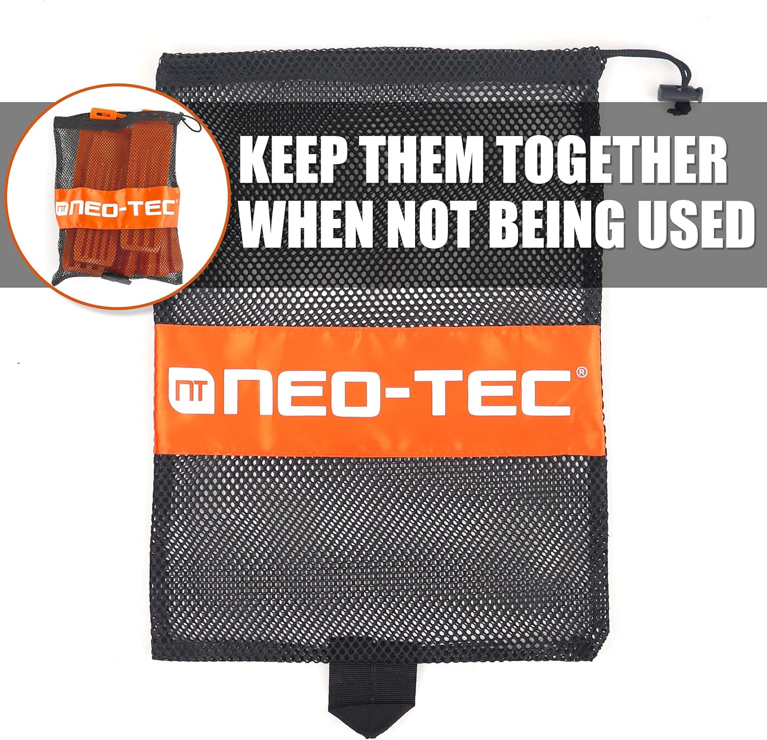 6-Pack of NEO-TEC Tree Felling Wedges with Chainsaw Wedges - 5.5"+8" Tree Cutting Equipment with Spikes for Safe Tree Cutting