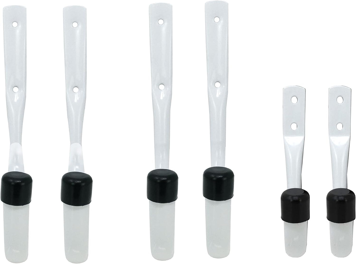 6 Pack of White Heavy Duty Steel Garage Storage Utility Hooks in 3 Sizes by Shepherd Hardware - Model 8096E