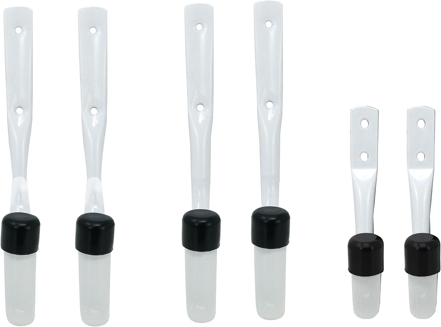 6 Pack of White Heavy Duty Steel Garage Storage Utility Hooks in 3 Sizes by Shepherd Hardware - Model 8096E