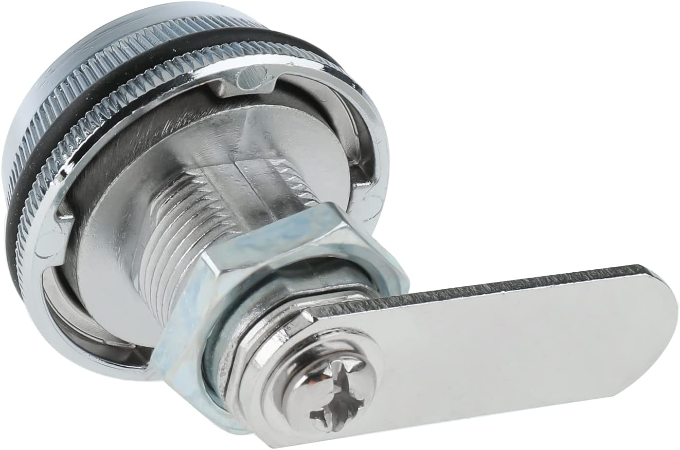 6 Pack RealPlus Combination Cam Locks - 3/4" Cylinder Coded Cabinet Locks in Bright Chrome - Metal Security Password Locks for Drawers and Cabinets