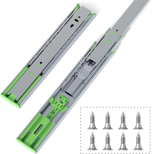 6 Pairs 10" Soft Close Drawer Slides - Full Extension Ball Bearing Runners for Kitchen Cabinet & Tool Box