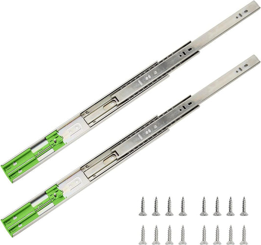 6 Pairs Coralov 16 inch Soft Close Full Extension Drawer Slides - Side Mount Rails for Smooth Operation and Storage Solutions