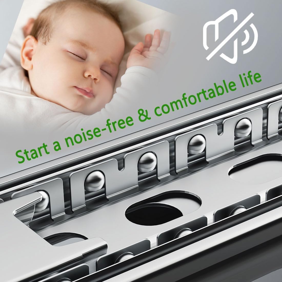 6 Pairs Coralov 16 inch Soft Close Full Extension Drawer Slides - Side Mount Rails for Smooth Operation and Storage Solutions