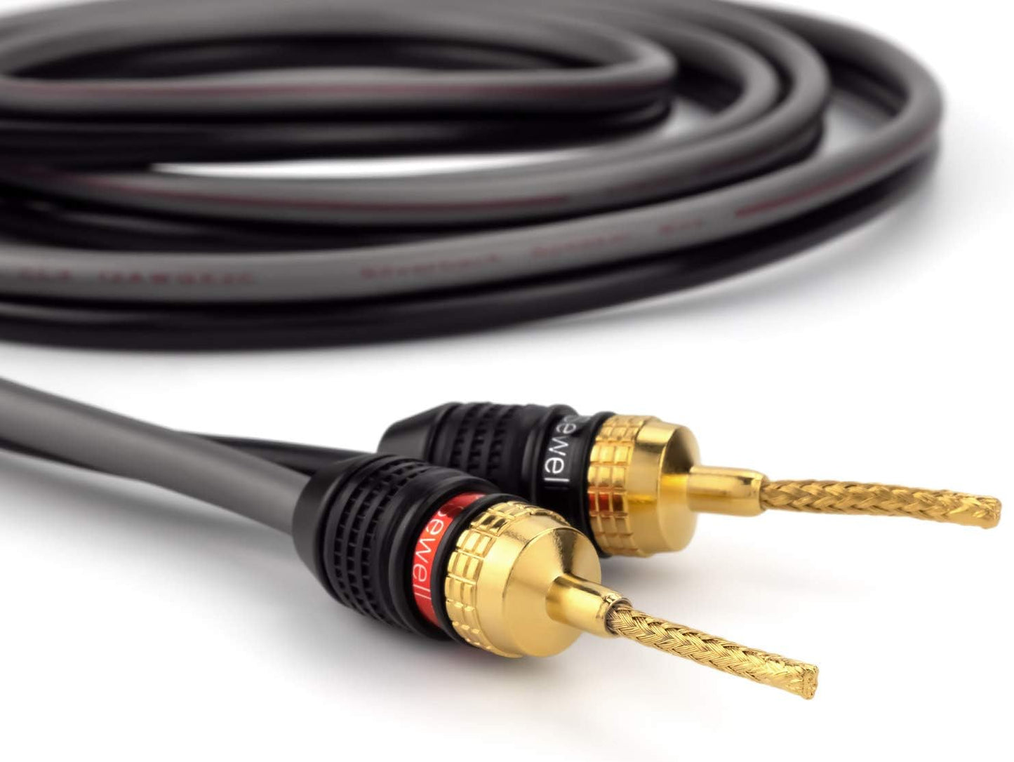 6 Pairs Gold Plated Sewell Deadbolt Flex Pin Banana Plugs for Spring Loaded Speaker Terminals