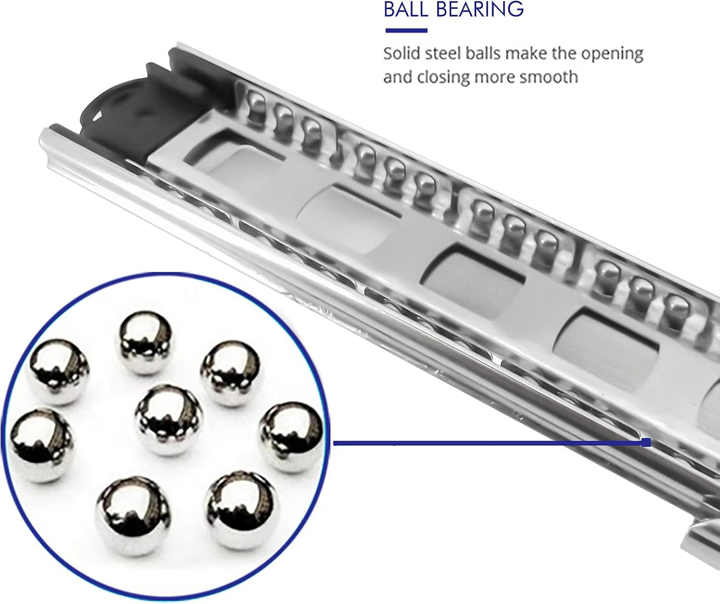 6 Pairs of Tobinice 24 Inch Full Extension Ball Bearing Drawer Slides - 100 LB Capacity, Side Mount Hardware, 3-Section