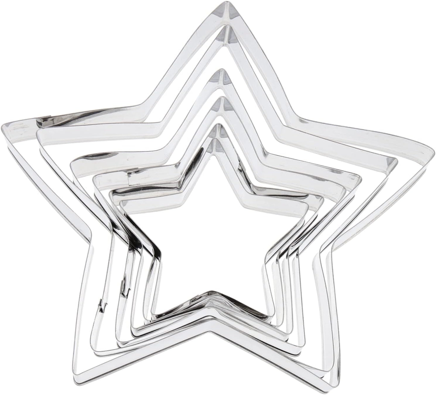 6-Piece Biscuit Molds Set with 5 Cookie Cutters - Essential Baking Accessories for Creative Cookies and Pastries