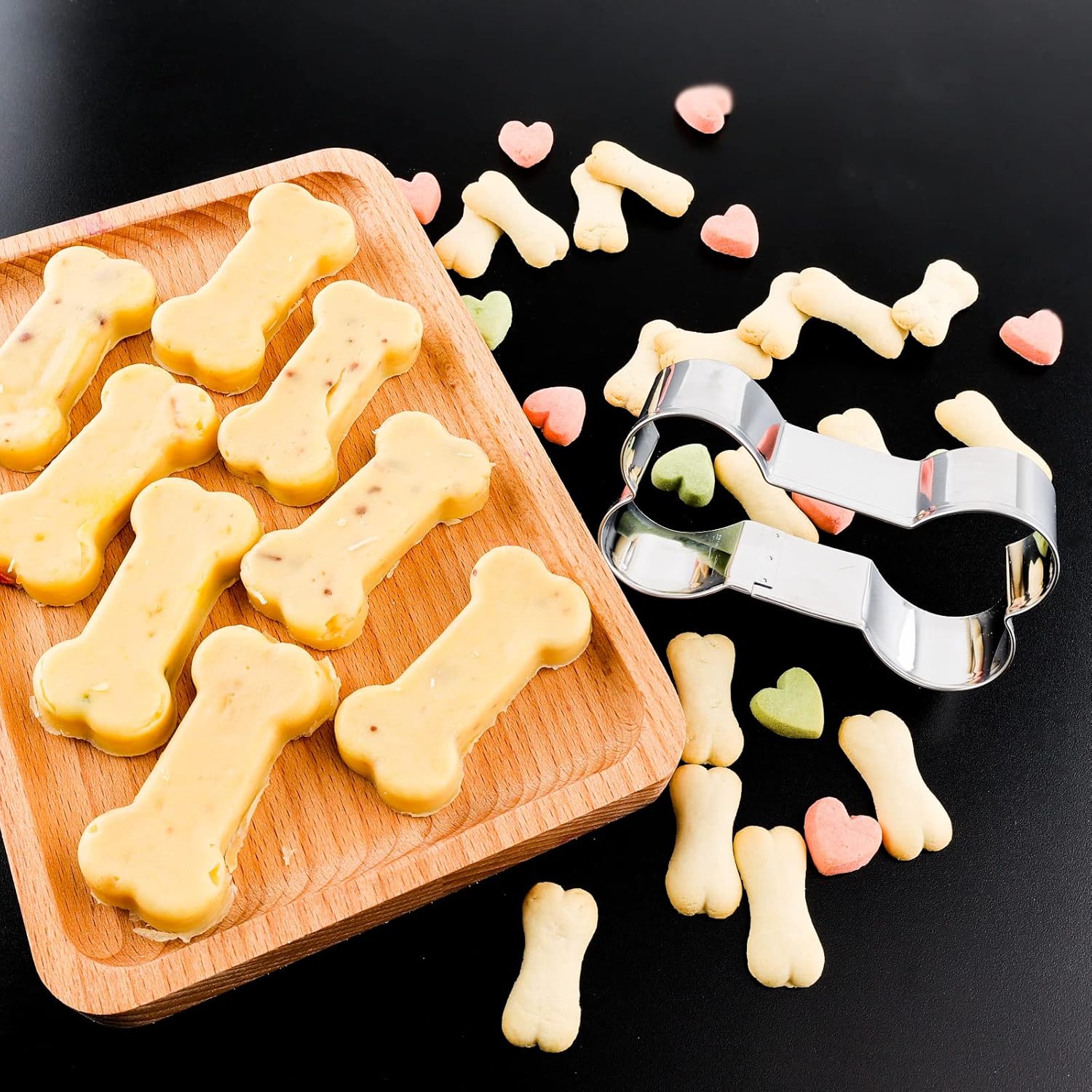 6-Piece Dog Cookie Cutter Set for Homemade Treats and Baking - Mini, Small, Medium, Big Sizes