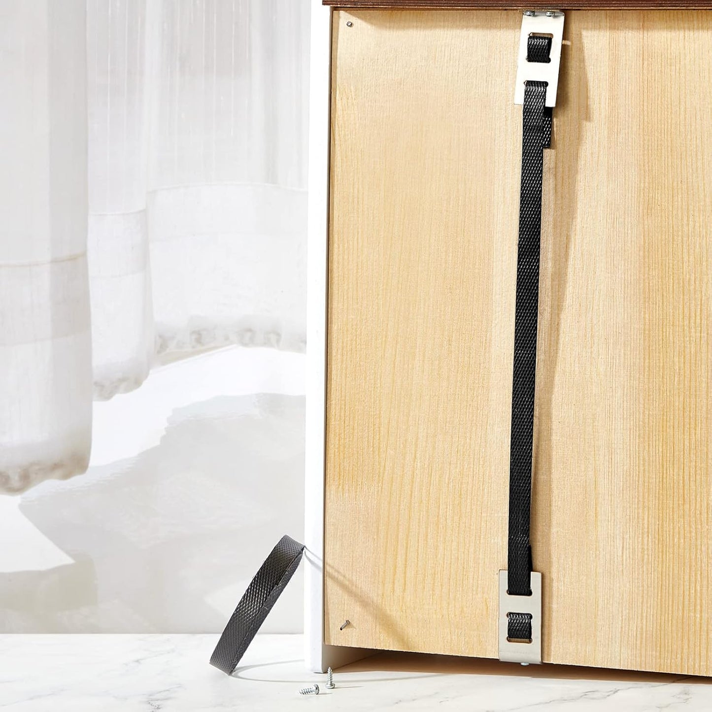 6-Piece Dunzy Drawer Repair Kit with Support Brackets and Screws - Reinforce & Repair Sagging Wood Drawers