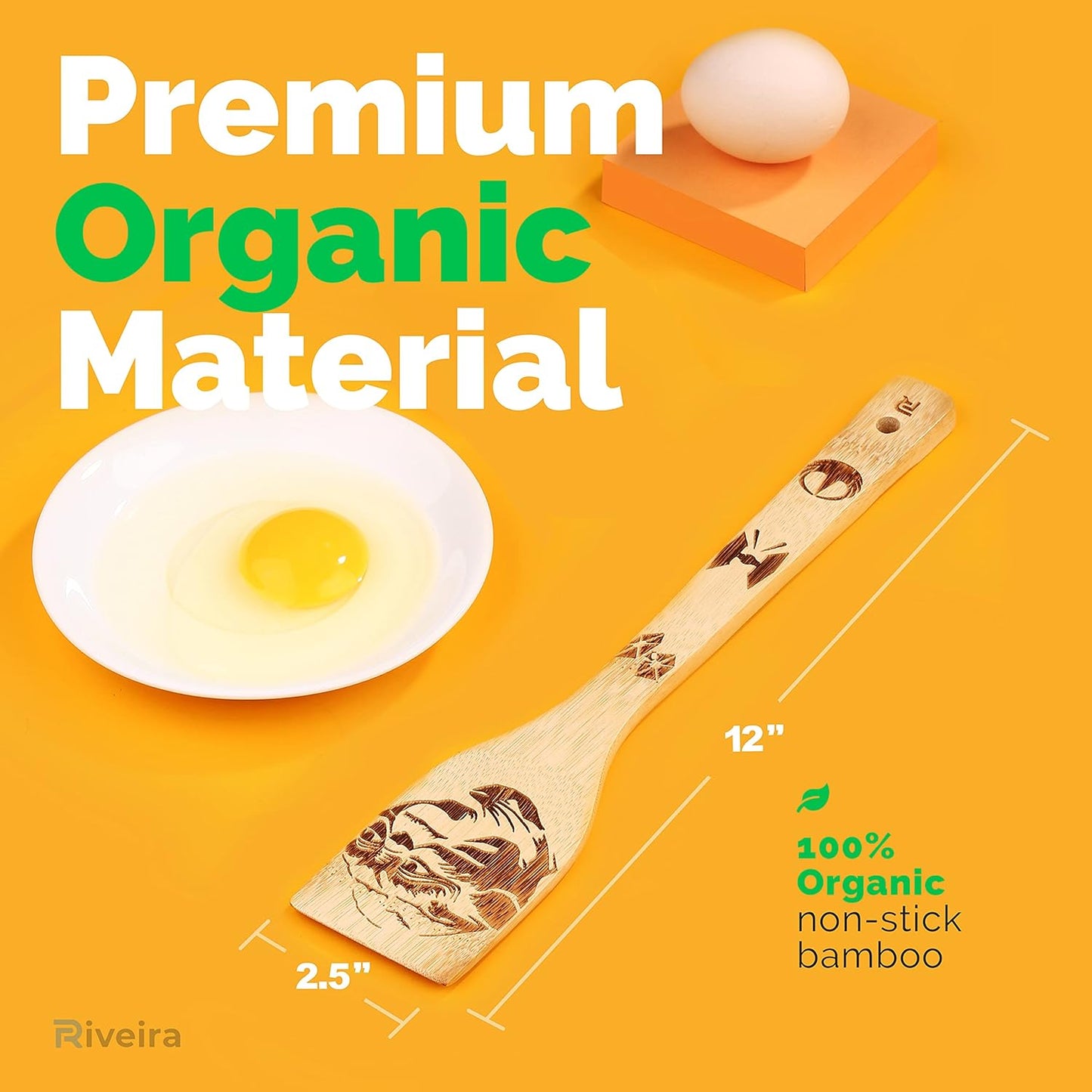 6-Piece Star Wars Wooden Spoons Set for Cooking Utensils - Fun Kitchen Gift for Housewarming - Nonstick Utensils for Men and Women