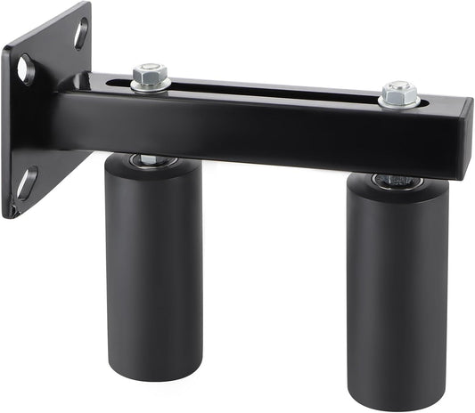 6" Skelang Slide Gate Guide Roller - Adjustable UHMW Hard Nylon Sliding Gate Support Assembly for Gate Stability