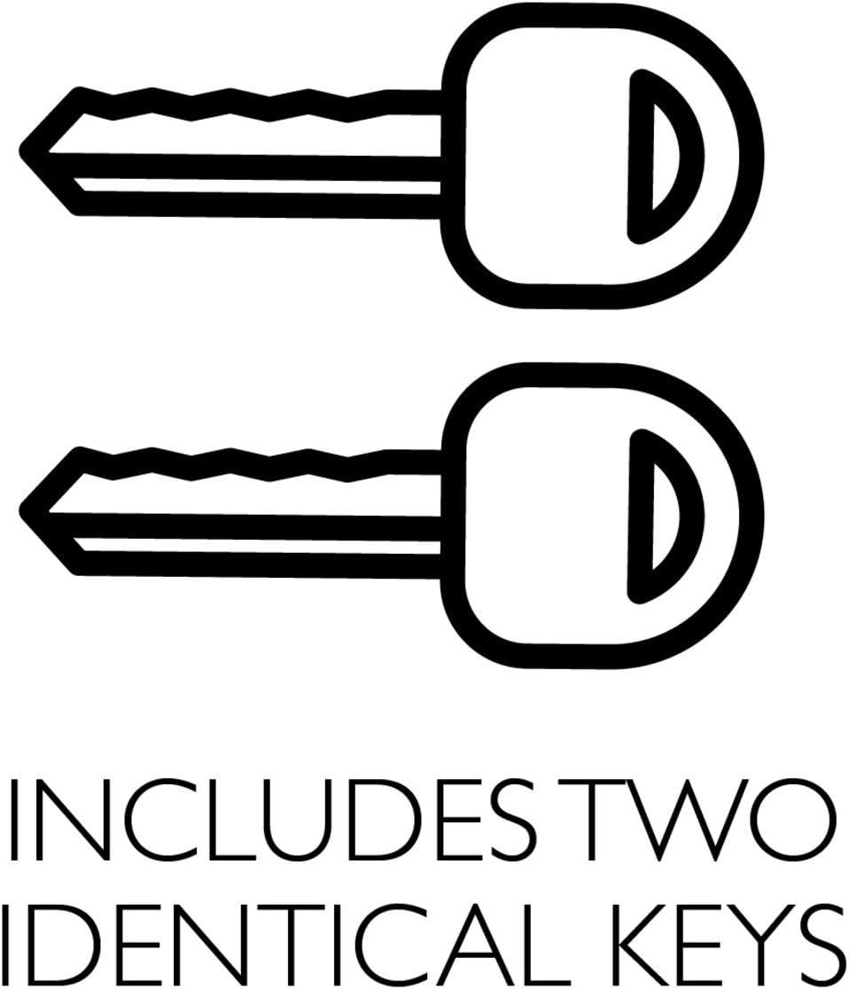 6-Way Universal Keyed Entry Door Knob for Front and Back Doors - Polished Brass