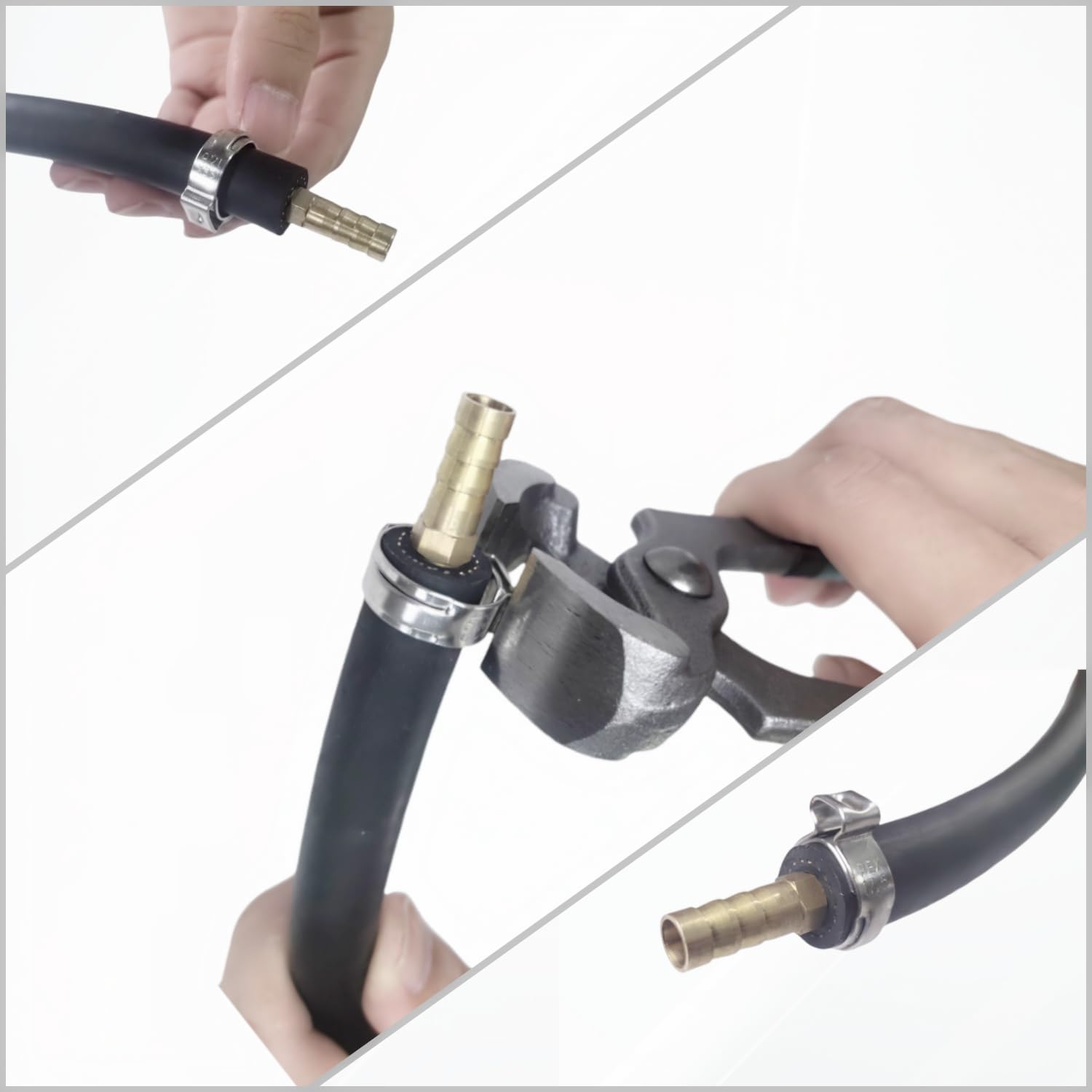 60 Pack 1/2 Inch Stainless Steel PEX Cinch Clamp Rings for Tubing Pipe Fittings