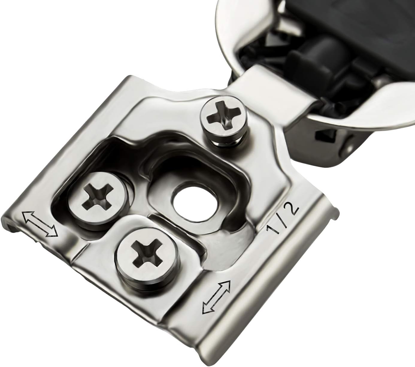 60 Pack of Ravinte 1/2 inch Overlay Soft Close Cabinet Hinges - Stainless Steel Satin Nickel Hardware for Kitchen Cabinets - WildKart