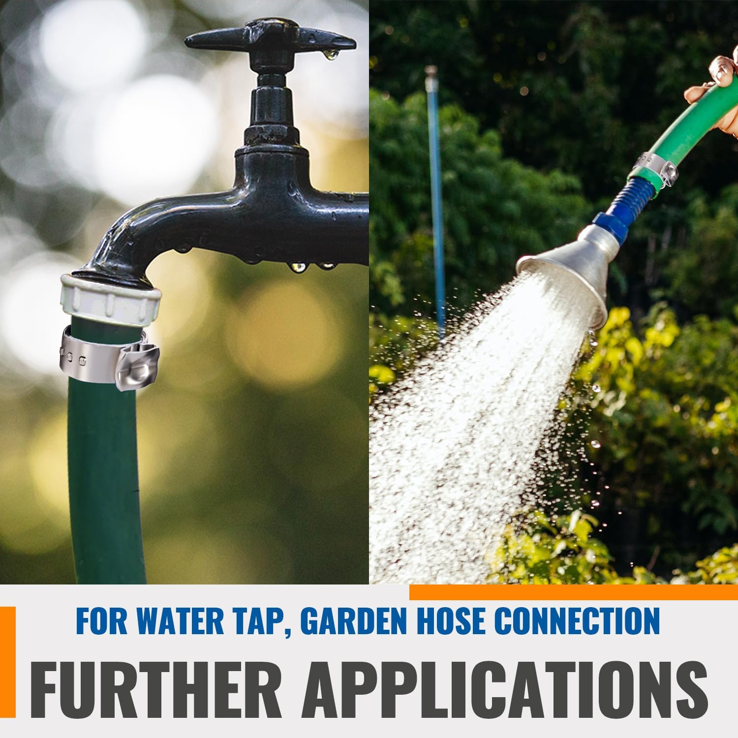 60 Pack of SUNGATOR 1/2" Stainless Steel Pex Crimp Rings for Tubing Pipes - Ideal for Plumbers & DIY Projects