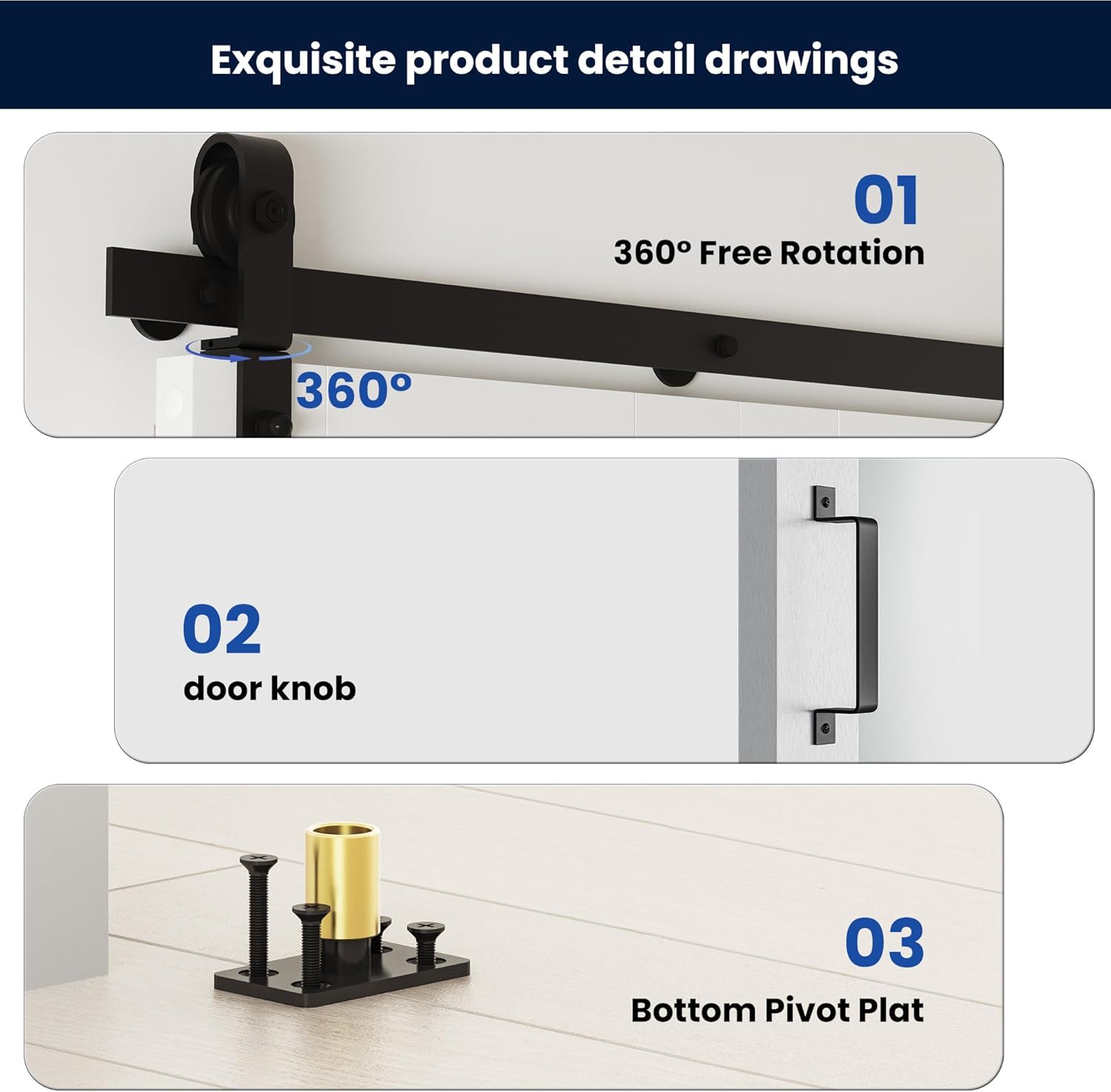 60" x 84" Bifold Sliding Barn Door Set with Sliding Hardware Kit - K Shaped Panel, Finished Closet Door Slab, 5.66FT Track, MDF, White