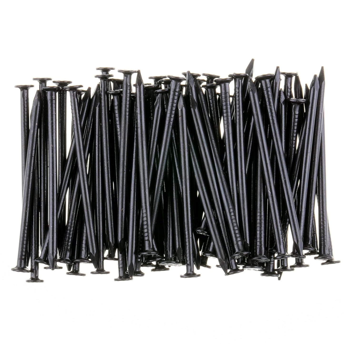 600-Piece Small Black Nail Assortment Kit - 4 Sizes for Hanging Pictures, Finishing, and Walls - Galvanized Hardware Nails - WildKart