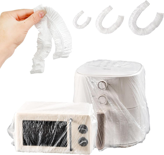 60PCS Clear Kitchen Appliance Covers - Disposable Dust Covers for Small Appliances - Elasticized Blender, Oven, Pressure Cooker, Toaster, Air Fryer, Instant Pot - Set of S, M, L Sizes