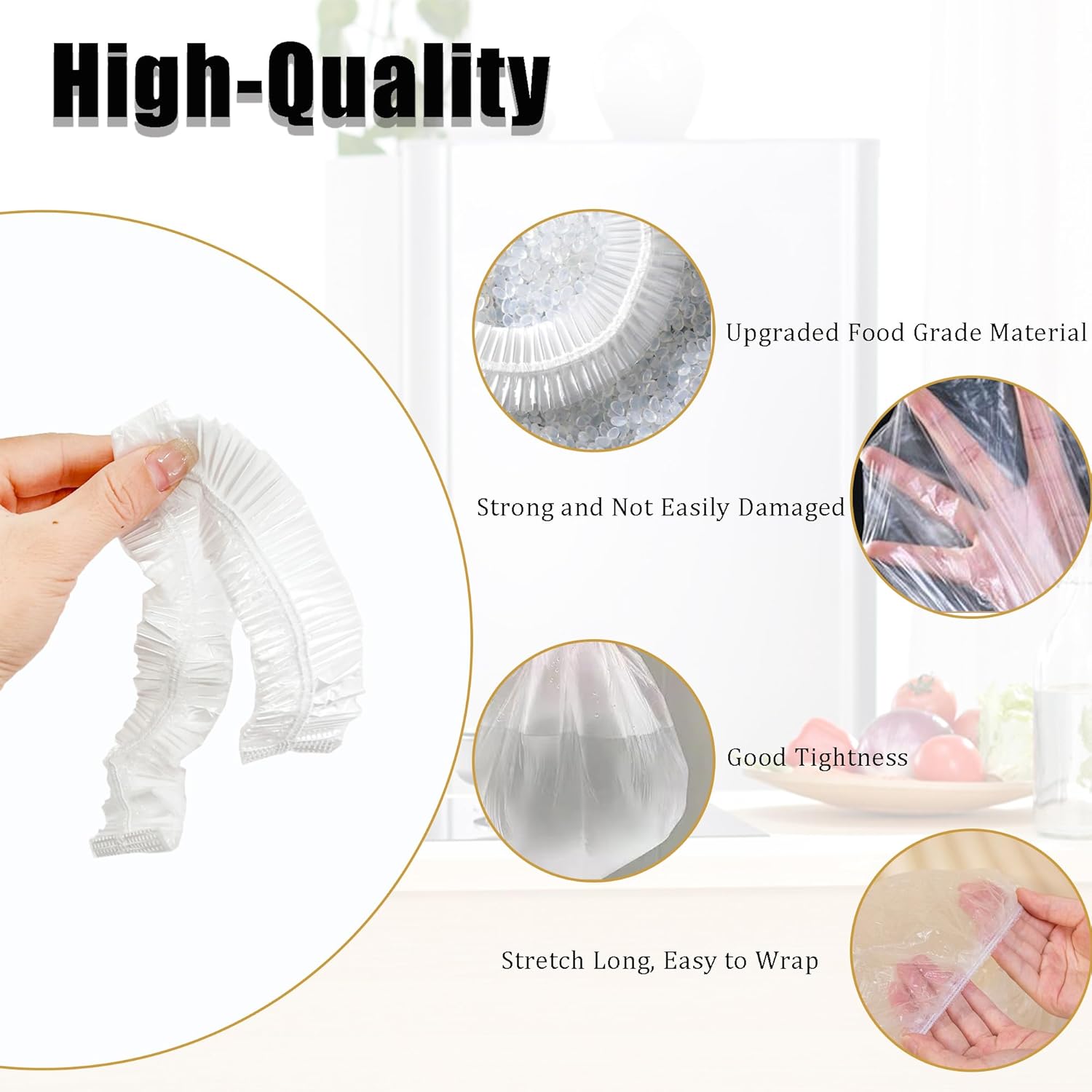 60PCS Clear Kitchen Appliance Covers - Disposable Dust Covers for Small Appliances - Elasticized Blender, Oven, Pressure Cooker, Toaster, Air Fryer, Instant Pot - Set of S, M, L Sizes