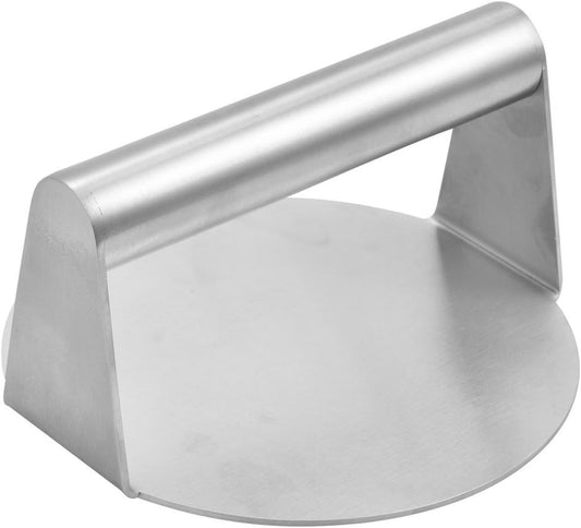6.3 inch Stainless Steel Smash Burger Press - Heavy Duty Patty Maker for Flat Top Grill Cooking