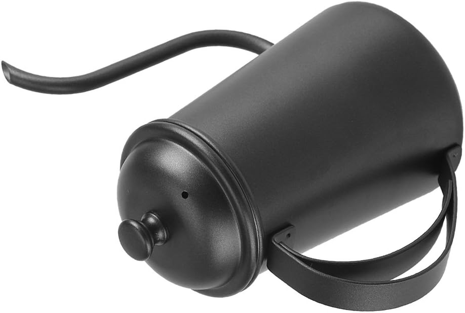 650ML Stainless Steel Gooseneck Spout Kettle for Brewing Coffee and Tea - Black