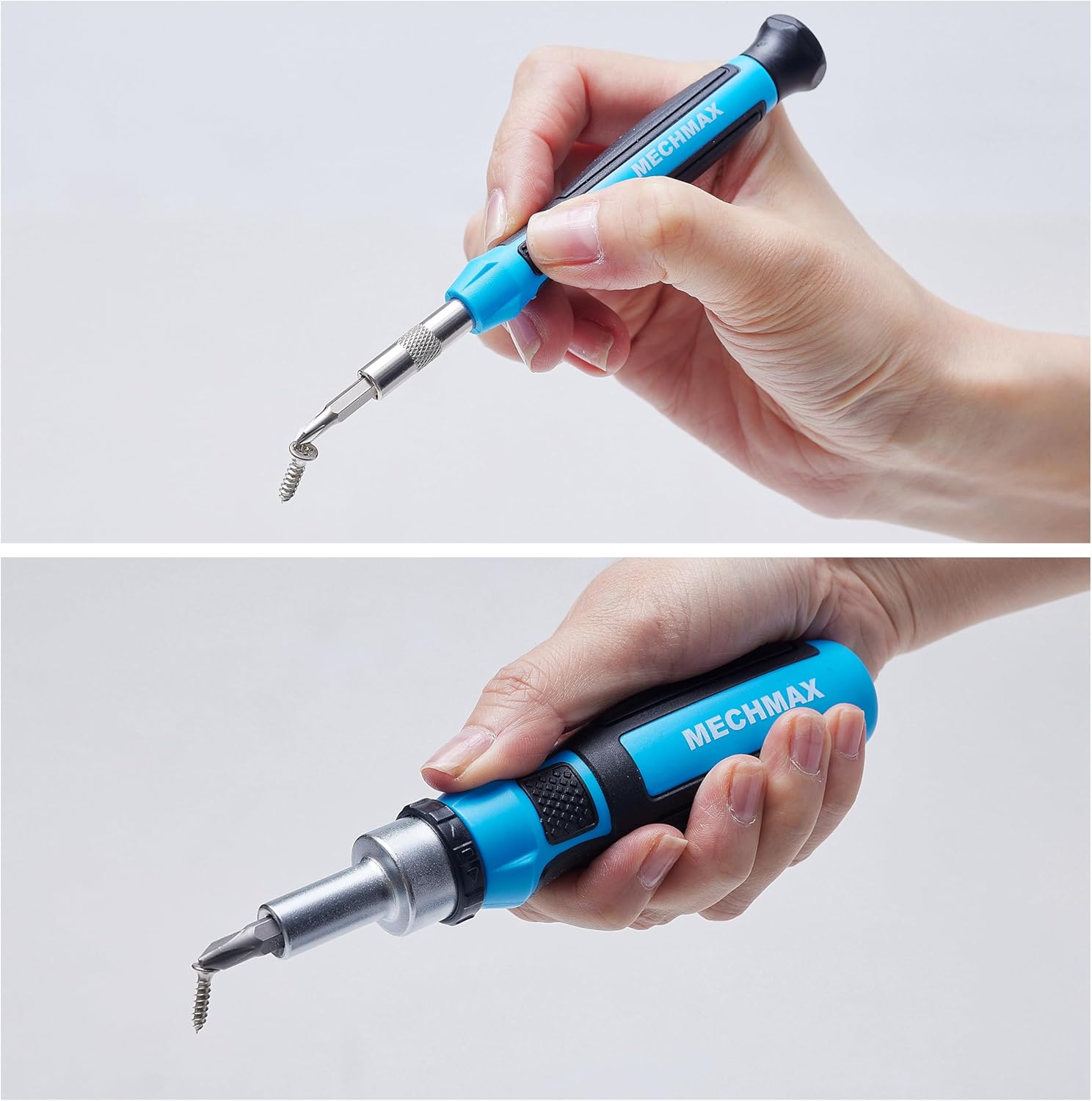 68 Piece MECHMAX Ratcheting Screwdriver Set with Magnetic Bits and Socket in Case - Ideal for Home, Office, Car, Automotive - Perfect Gift for Men, Back to School, or Ring Doorbell Tool Kit