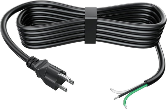 6ft 12 Gauge 3 Prong Heavy Duty Replacement Power Supply Cord Cable for Electrical Appliances, Power Tools, Dishwashers, Grinders - Black