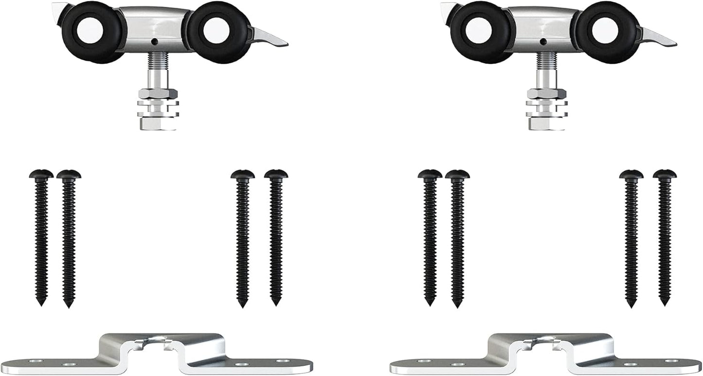 6FT Barn Door Hardware Kit, Black Aluminium Alloy Box Rail Sliding Door Track for Classic Modern Interior Single Wooden Door by JUBEST - WildKart