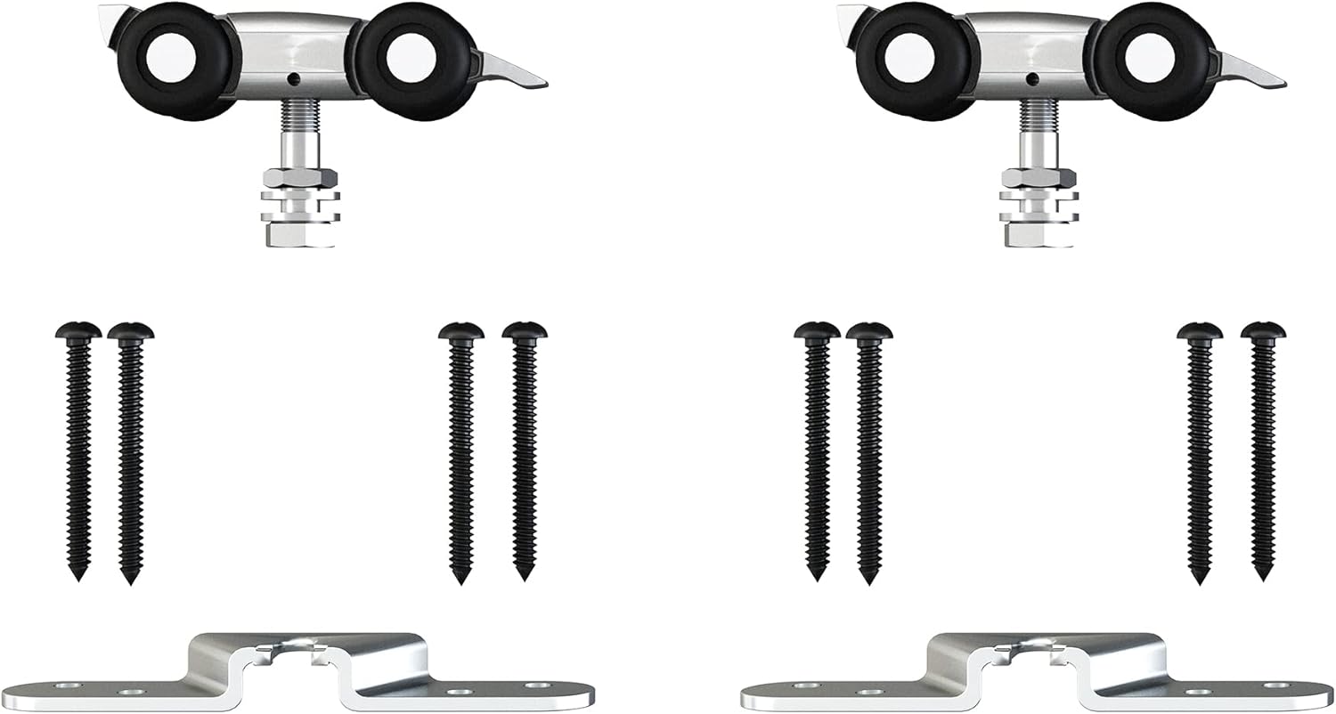 6FT Barn Door Hardware Kit, Black Aluminium Alloy Box Rail Sliding Door Track for Classic Modern Interior Single Wooden Door by JUBEST - WildKart