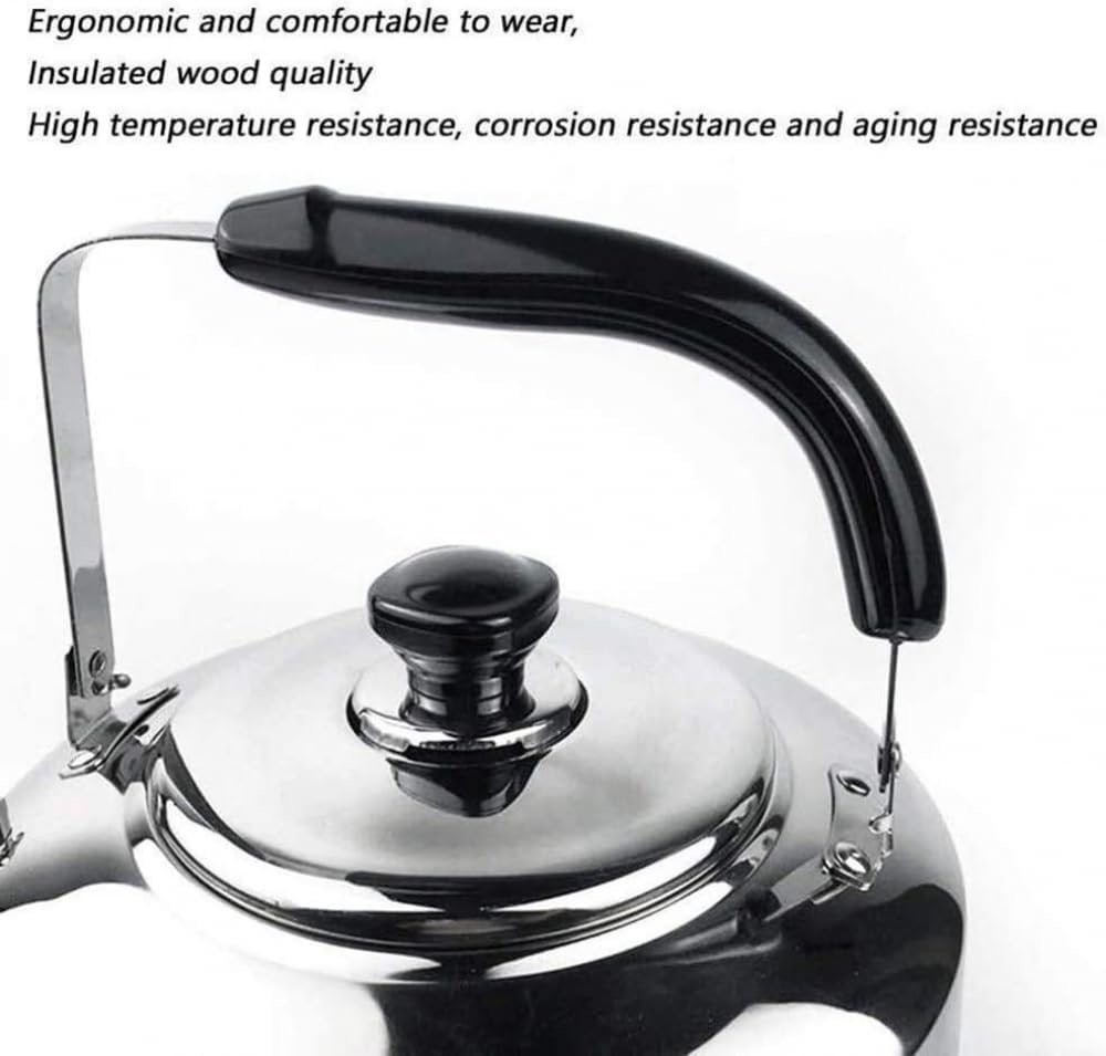 6L Stovetop Whistling Tea Kettle with Ergonomic Handle - CGLTD Tea Pots for Stove Top