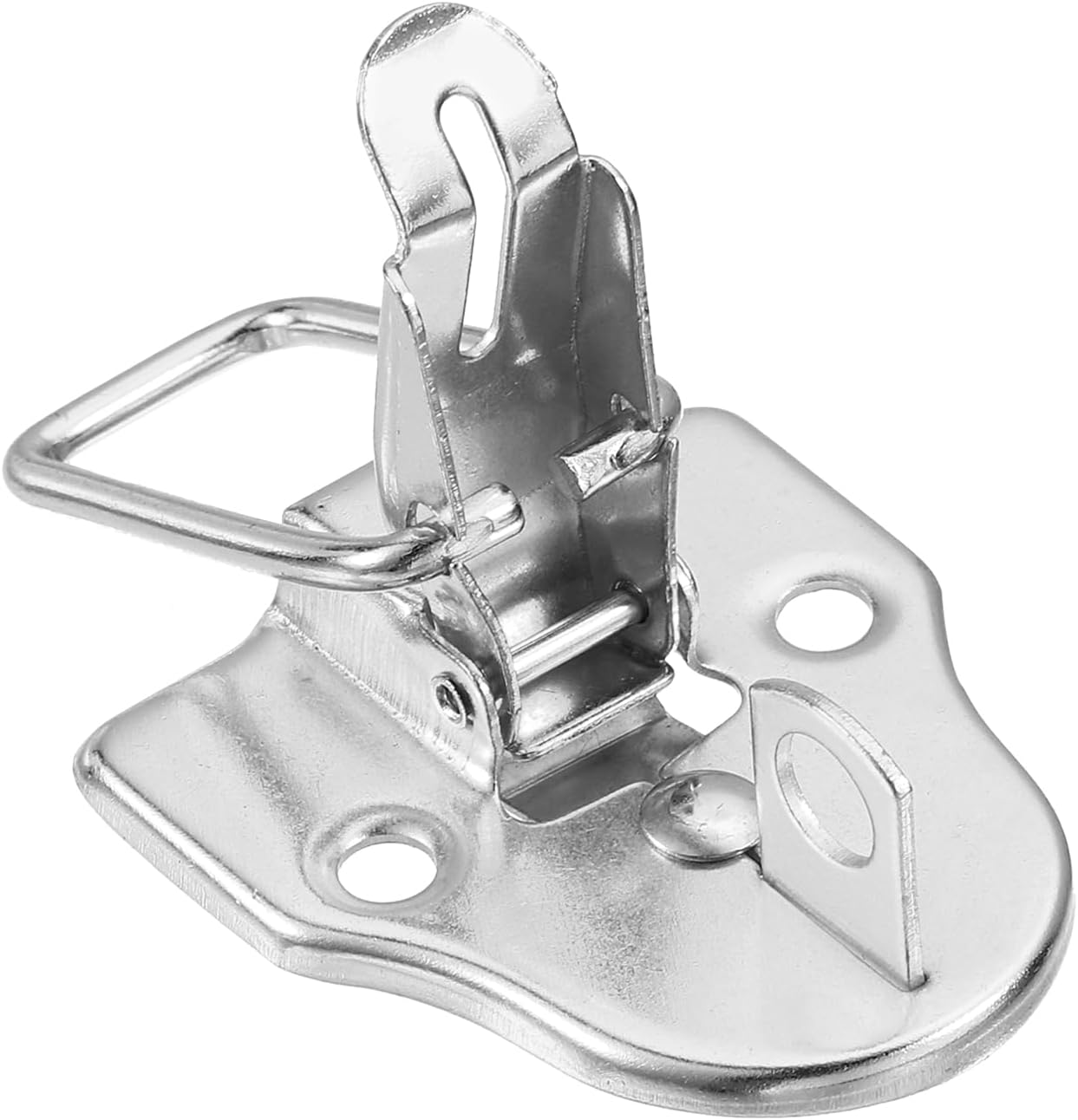 6Pcs Silver Metal Duck-Billed Toggle Hasp Latch with Padlock Hole for Jewelry Box Wooden Case Decor