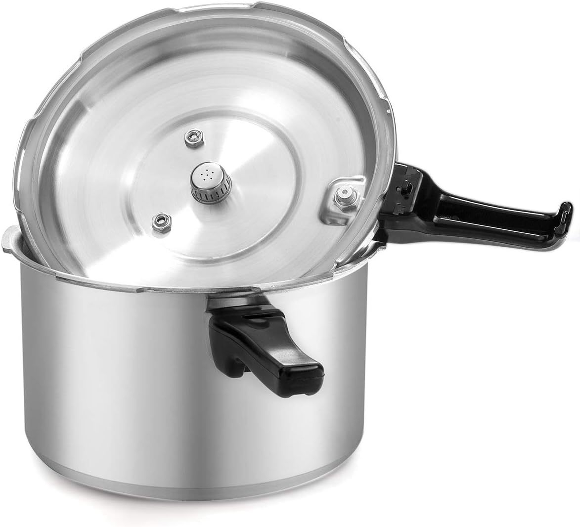 6Qt Barton Pressure Canner with Release Valve - Aluminum Stovetop Canning Cooker for Fast Instant Cooking