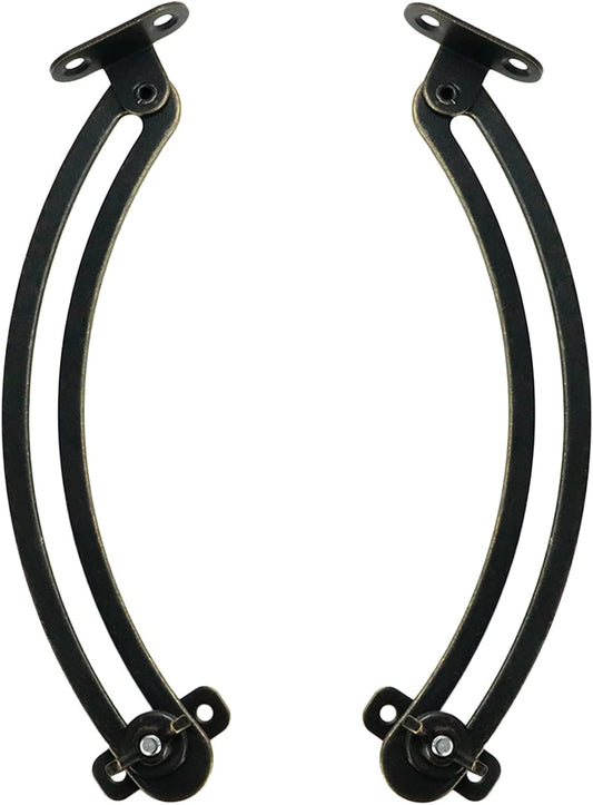 7 Inch Bronze Bitray Lid Support Hinge - Adjustable Left and Right Hand Support with Screws