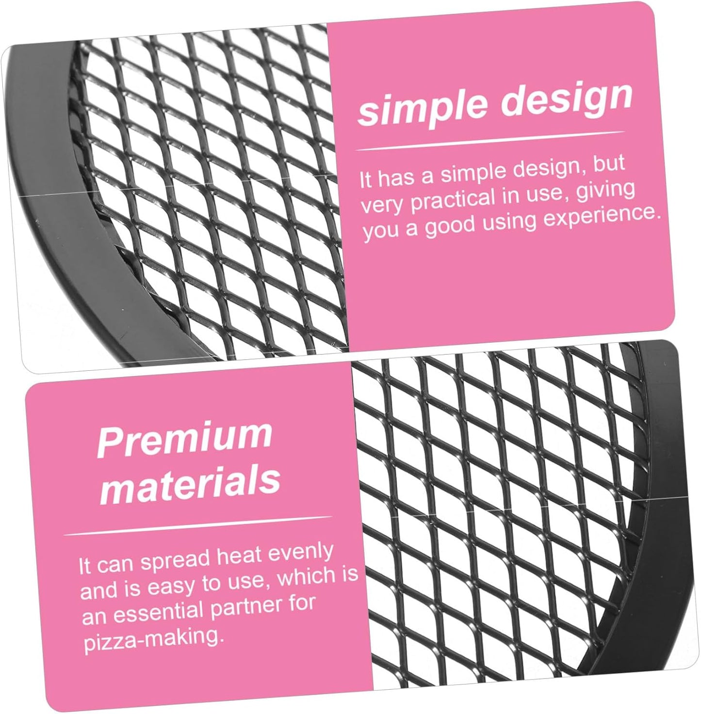 7-Inch Round Pizza Pan with Holes - Durable Aluminum Baking Pan for Easy Oven Cooking