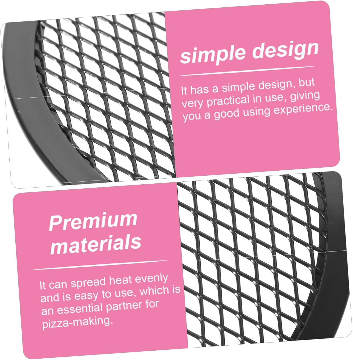 7-Inch Round Pizza Pan with Holes - Durable Aluminum Baking Pan for Easy Oven Cooking