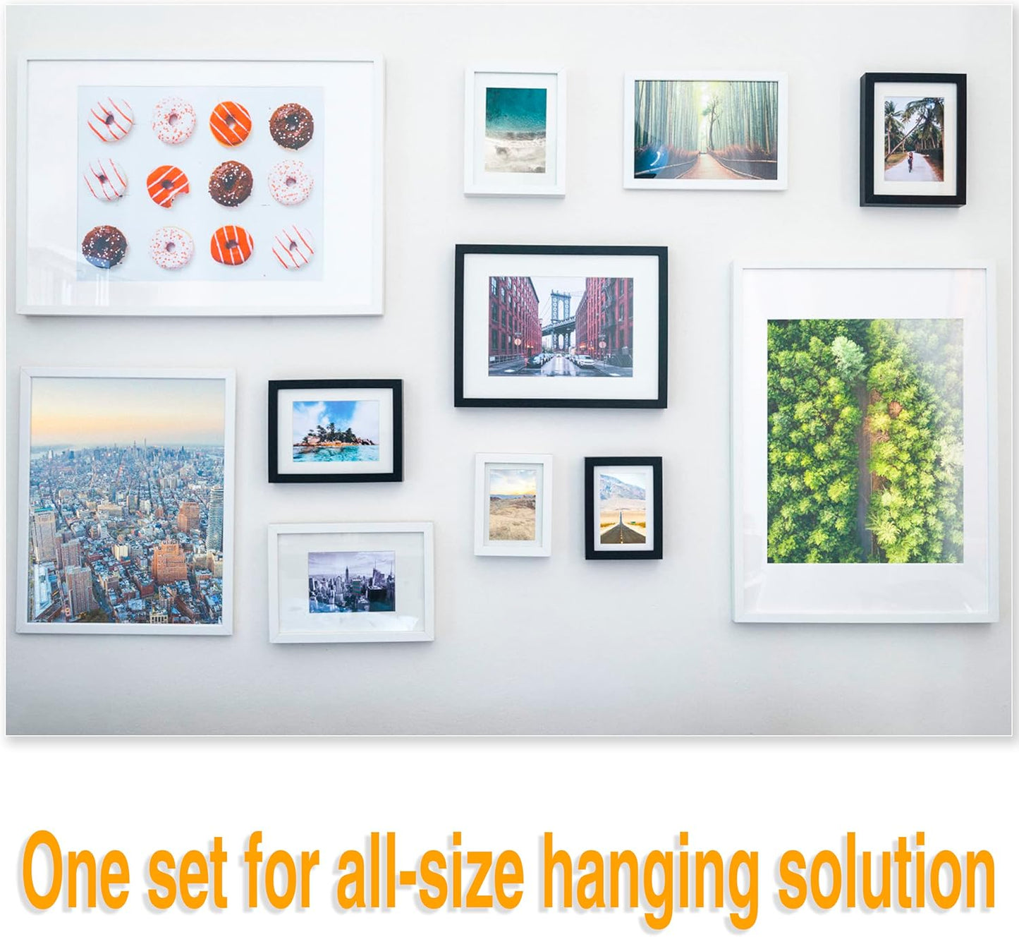 700pc Picture Hanging Nails Assorted Kit - 2" Finish Nails for Drywall & Wood, 640 Frame Nails + 60 Finishing Nails - Silver - WildKart